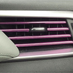 10pcs 20cm Five Color Car Air Conditioning Vent Decorative Strip U-Shaped Decorative Strip Car Styling Door Corner Guard