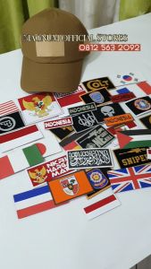 Topi PERBAKIN Tactical PDL Army Bonus Free 3 Emblem Patch Prepet Perekat Velkro