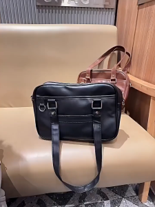 [COD/Local Seller] Japanese College Style JK Uniform Bag Pu Womens Bag Crossbody Handbag Student Class Commuter Bag Solid Color Single-Shoulder Bag
