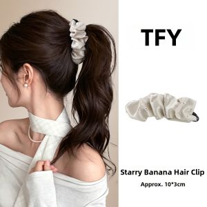 TFY | Banana Clip Vertical Hairpin High Ponytail Support