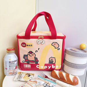 Portable Insulated Lunch Box Bag Picnic Bag Handheld Aluminum Foil Student Bento Bag Worker Carry Meal Bag Easy to Handle