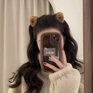 Fall and Winter Lamb Fur Cat Ears Small Jaw Clip Bangs Cropped Hair Clip Back Head Loose Clip Shark Clip High Ponytail Hair Claw