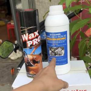 combo 2 chai phủ bóng xe máy