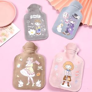 Túi chườm nóng lạnh lông mịn Hoạt hình dễ thương Giảm đau bụng kinh Hạ sốt Hổ trợ phục hồi vết thương-Randy