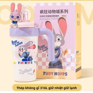 Disney | Cốc Cách Nhiệt Chủ Đề Judy và Nick Dung Tích Lớn Phân Loại Trà Nước