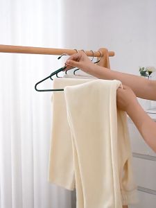 Johor Seller | Z-shaped Durable Stainless Steel Space Saving Metal Jeans Hangers L Shaped Pant Hanger Towel Hanger Anti Slip hanger