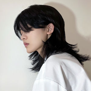 Wig for men and women Japanese samurai style long hair Korean version handsome internet celebrity same style cosplay full head cover style