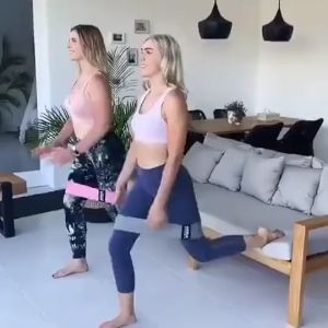 Dây kháng lực tập mông tập chân đùi tập gym tại nhà K3