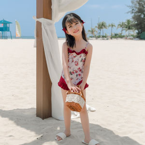 ชุดว่ายน้ำวันพีซแบบใหม่สำหรับแม่และลูกชุดว่ายน้ำแบบเจ้าหญิงปิดหน้าท้องใส่แล้วดูผอมเพรียวสำหรับเด็กหญิงและเด็กชายชุดว่ายน้ำชายหาด