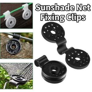 Sunshade Net Fixing Clips Outdoor Greenhouse Shading Net Fence Installation Securing Clips