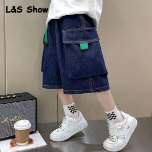 LS Show Boys Denim Shorts Summer Thin Edition Childrens Outerwear Medium Large Boys Frock Capri