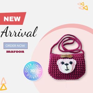 Tas Rajut Anak Perempuan I Dompet Rajut Karakter Murah