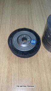 PER 1 PCS AMPLAS SUSUN NB BLUE GRIT #60 FLAP DISC 4" (100X16)