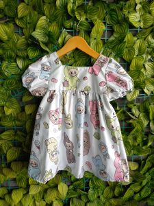 Baju Dress anak perempuan motif Labubu...