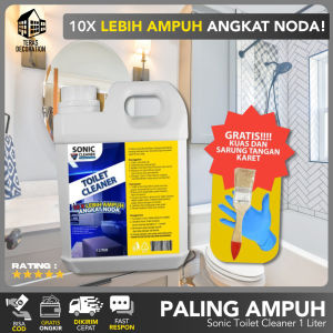 TOILET CLEANER SONIC (GRATIS KUAS) Sonic Sonik Cairan Ajaib Multifungsi Pengilang Anti Noda Membandel Kerak Kamar Mandi ORIGINAL PALING AMPUH / bowl cleaner / Pembersih Lantai kloset WC keramik stainless kloset Porselen Wastafel Kran Peralatan Dapur Anti