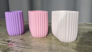 Cute Toothbrush Holder for Bathroom Counter Divided Makeup Brush Storage Cup with Partition Rod for Home Dorm Bathroom Decor