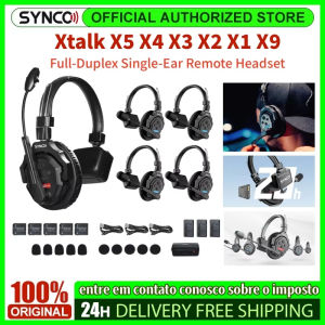 SYNCO Xtalk X5 Headset Wireless Intercom System Full-Duplex Single-Ear Remote for Film Television Shooting Team Studio