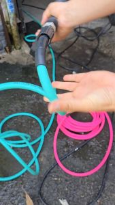 Ống Nước Cho Máy Rửa Xe Cao Áp Jiong Wa Frog 3 Lớp Có Bọc Thép Chống Mài Mòn Chống Rối Chống Gập Dây Max 220 Bar