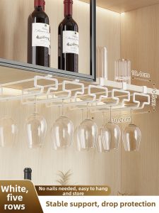 ERMO | Hanging Wine Glass Rack No-Drill Installation