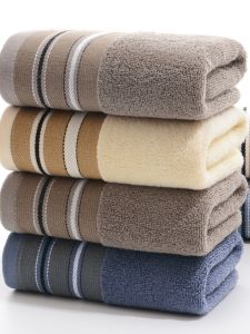 4-Pack Pure Cotton Soft Absorbent Bath Towels for Men And Women Home Use Face Towels No Shedding Thickened Towels