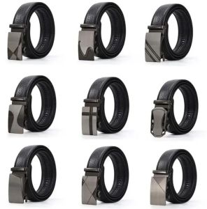 GRATIS ONGKIR!!sabuk otomatis rel kepala besi ikat pinggang pria kasul kerja gesper kulit fashion Import