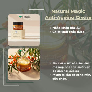 Kem dưỡng da chống lão hóa New Nordic Natural Magic Anti-Ageing Cream: Giúp cấp ẩm cho da làm mờ nếp nhăn [50 ml]