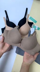 Áo Ngực Không Gọng Su Non Cao Cấp Hoa Văn Trơn 3D Mềm Mịn YiOn Underwear K50