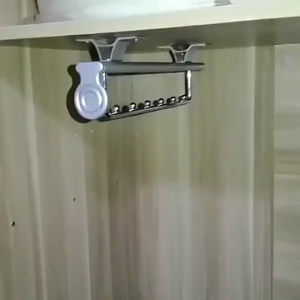 Retractable Hanging Clothes Rail Pull Out/Cabinet Sliding Organizer Space-Saving/Home Kitchen Pantry Durable Storage