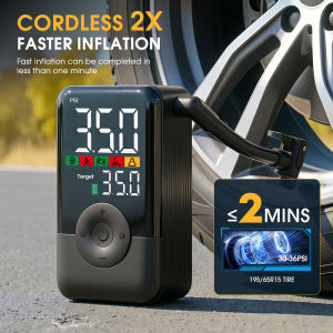 Carsun Wireless Rechargeable Air Pump Portable Digital Tire Inflator for Motorcycle Bicycle and Daily Outdoor Inflation
