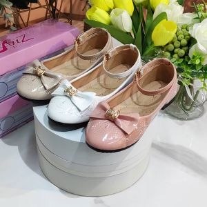Kids Girls Fashion Doll Shoes Sandal Good For All Season Round Toe With Ribbon Design Box Included
