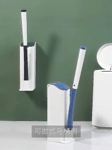 BizHome แปรงฟองน้ำขัดชักโครก ที่ขัดห้องน้ำ พร้อมหัวเปลี่ยน 8 ชิ้น Brooms & Mops