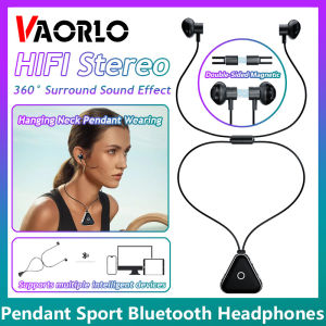 Vaorlo Ban Đầu B28 Mặt Dây Chuyền Tai nghe không dây Bluetooth 5.3 âm thanh nổi HiFi Cuộc Gọi Đến Rung 18H Tuổi thọ pin 360 ° giảm tiếng ồn cho điện thoại thông minh máy tính bảng máy tính xách tay