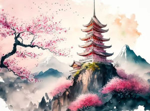 1000Pieces Jigsaw Puzzle Peaceful Chinese Architecture Landscape For Adults Ideal For Stress Relief And Relaxation
