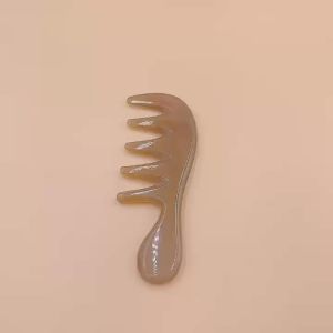 Dụng Cụ Massage Lược Sừng 5 Chân có chuôi Khai Thông Kinh Lạc