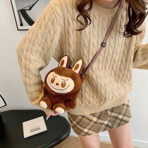 Túi đeo chéo nhồi bông hoạt hình labubu size 20cm