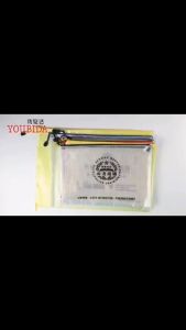A3A4A5.5A5B6 Mesh Zipper File Bag Waterproof Transparent Portable Bag/zipper file bag