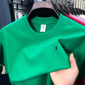 100% cotton high-end short sleeve T-shirt summer designer brand pony embroidery round neck top fashion casual golf mens wear