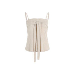 CHACHASTU | Bộ Áo Cami và Cardigan Pha Sợi Linen Cho Mùa Hè