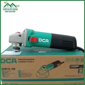 Máy cắt cầm tay DCA ASM10-100 có chỉnh tốc độ 1020W công tắc hông lưỡi cắt 100mm máy mài góc