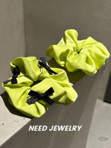 Girlish Summer Atmosphere Bow Satin Hair Hoop