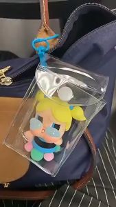 crybaby powerpuff กล องพีวีซีใสของสะสมออแกไนเซอร ์ จัดเก ็ บคลาสสิกกระเป ๋ าสี ่ เหลี ่ ยมจี ้ กันน ้ ํา