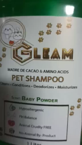 MADRE DE CACAO EXTRACT WITH AMINO ACID PET SHAMPOO 1LITTER BABY POWDER