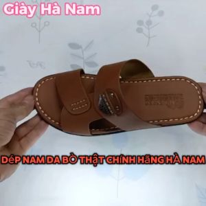 Dép Nam Quai Ngang SAMTA Da Bò Thật Cao Cấp DNA2224