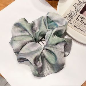 Silk Satin Hair Ties Womens Loose Dyeing Style Fashionable Elegant Quality New Fresh out Korean Style Hair Accessories
