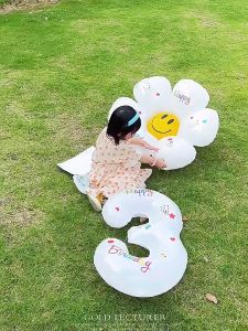 32 INCH LARGE 0-9 NUMBER FOIL BALLOON BIRTHDAY DECORATION 32寸数字白色气球生日布置装饰