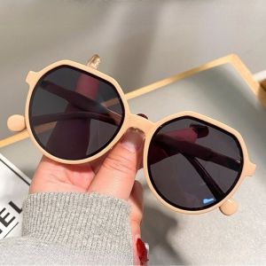 1/2pcs Vintage Minimalist Round Glasses for Women Oversized Candy-Color Frames Ideal for Beach Parties & Decoration