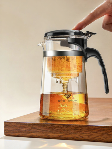High Borosilicate Glass Filtering Tea Pot