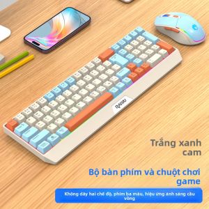 RAIKU | Bộ Bàn Phím và Chuột Không Dây 2.4G Đa Màu