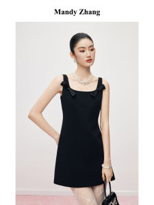 Elegant Summer Acetate Bow Dress