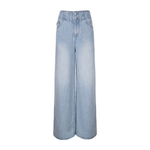 Aesthetic Galaxy High Waist Flared Denim Trousers